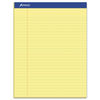 TOP20270 - Recycled Writing Pads, Wide/Legal Rule, Politex Green Kelsu Headband, 50 Canary-Yellow 8.5 x 11.75 Sheets, Dozen