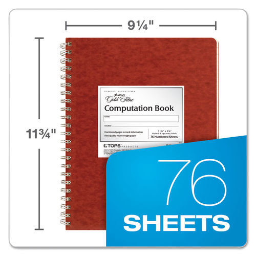 TOPS Quadrille Pads With Heavyweight Paper 8 x 8 SquaresInch 50