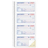 ABFSC1152 - 2-Part Receipt Book, Two-Part Carbonless, 4.75 x 2.75, 4 Forms/Sheet, 200 Forms Total