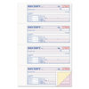 ABFTC1182 - Receipt Book, Three-Part Carbonless, 7.19 x 2.75, 4 Forms/Sheet, 100 Forms Total