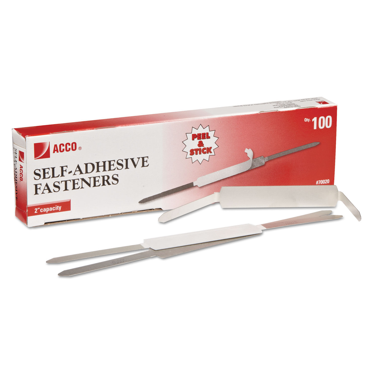 Acco Premium 2 Piece Paper File Fasteners- 1 Capacity- 50/Box