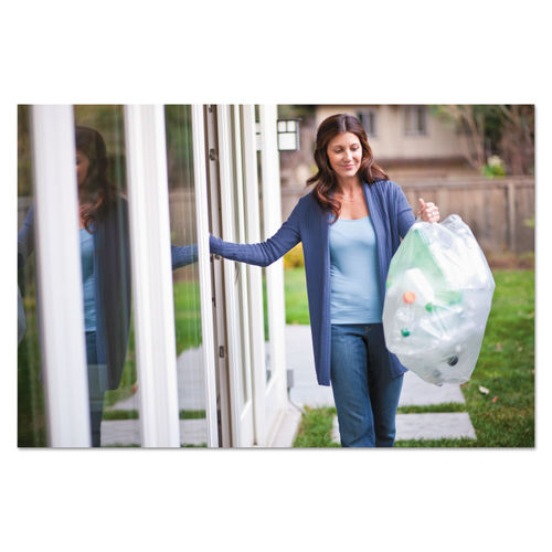 Glad Tall Kitchen Blue Recycling Bags, 13 Gal, 0.9 Mil, 27.38 X