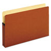 PFX1516COX - Standard Expanding File Pockets, 1.75" Expansion, Legal Size, Red Fiber, 25/Box