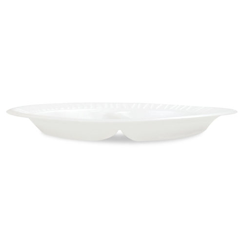 DART Concorde Non-Laminated 3-Compartment Foam Plastic Plates, 9