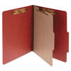 ACC16034 - Pressboard Classification Folders, 2" Expansion, 1 Divider, 4 Fasteners, Legal Size, Earth Red Exterior, 10/Box