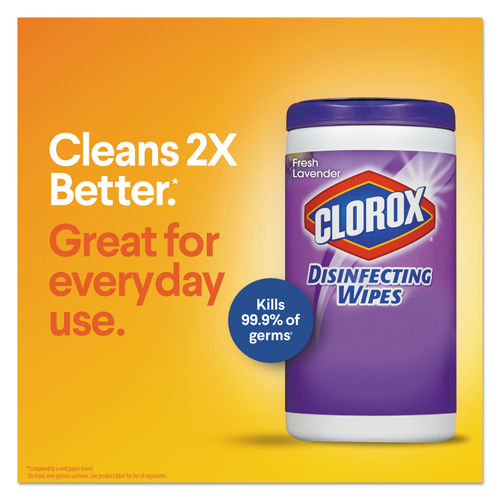 Clorox Disinfecting Wipes, 7x8, Fresh Scent/Citrus Blend, 75/Canister,  3/PK, 4 Packs/CT, CLO30208