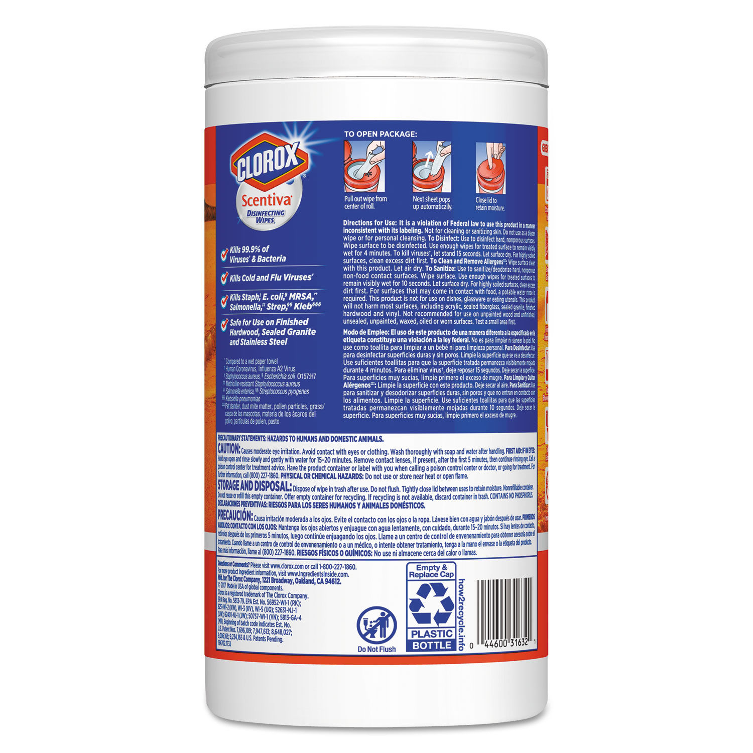 Scentiva Disinfecting Wipes by Clorox® CLO31632EA | OnTimeSupplies.com