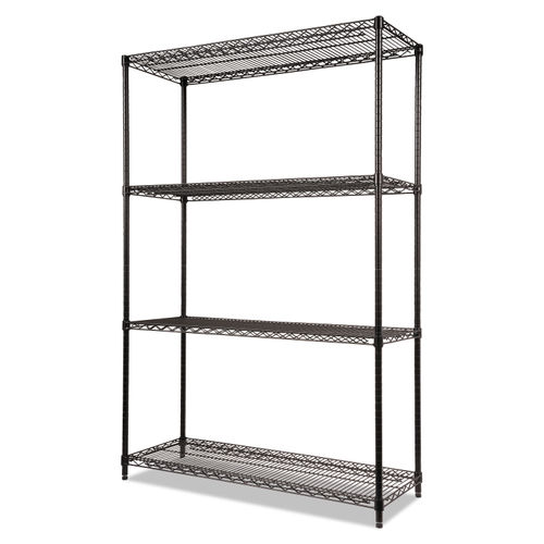 Alera ALESW59SL4818 Plastic 48 in. x 18 in. Shelf Liners For Wire Shelving  - Clear (4/Pack)