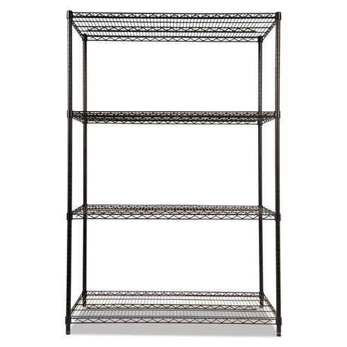 Alera ALESW59SL4824 Plastic 48 in. x 24 in. Shelf Liners For Wire Shelving  - Clear (4/Pack)