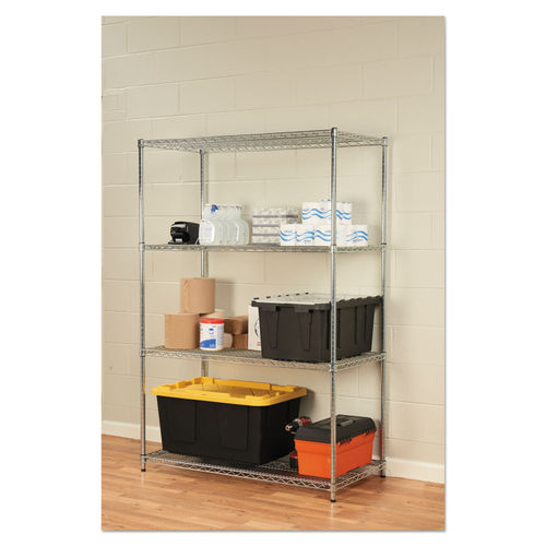 Alera Shelf Liners For Wire Shelving Clear Plastic 48w X 24d 4