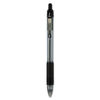 ZEB12221 - Z-Grip Ballpoint Pen, Retractable, Medium 1 mm, Black Ink, Clear/Black Barrel, 24/Pack