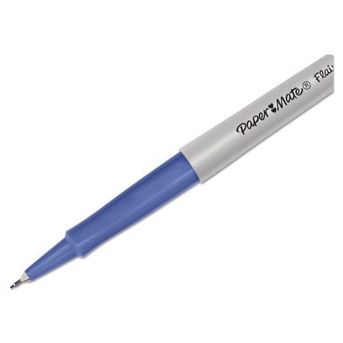 Paper Mate Flair Felt Tip Pens Ultra Fine Point 0.4 mm Gray Barrel Assorted  Ink Pack Of 16 - Office Depot