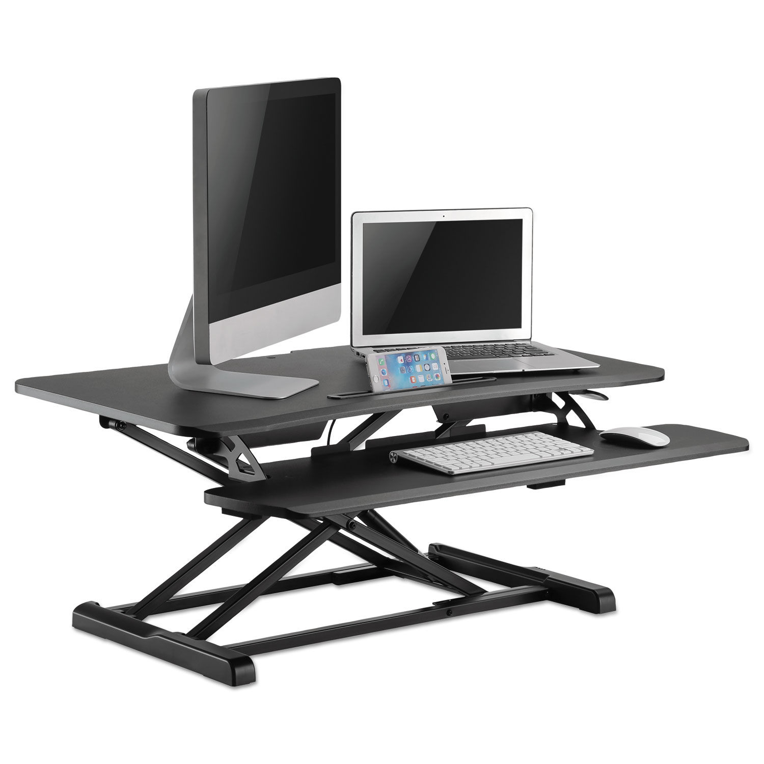 AdaptivErgo TwoTier SitStand Lifting Workstation by Alera® ALEAEWR4B