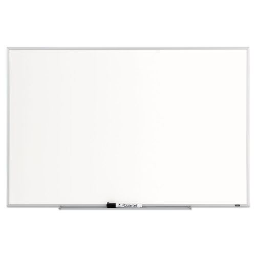 Dry Erase Board with Aluminum Frame, 36 x 24, Melamine White Surface,  Silver Aluminum Frame