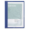 ACC26102 - Clear Front Vinyl Report Cover, Prong Fastener, 0.5" Capacity,  8.5 x 11, Clear/Blue