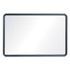 QRT7551 - Contour Dry Erase Board, 24 x 18, Melamine White Surface, Black Plastic Frame