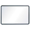 QRT7553 - Contour Dry Erase Board, 36 x 24, Melamine White Surface, Black Plastic Frame