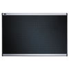 QRTB347A - Prestige Embossed Foam Bulletin Board, 72 x 48, Black Surface, Silver Aluminum Frame