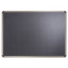 QRTB364T - Prestige Euro-Style Embossed Foam Bulletin Board, 48 x 34.44, Black Surface, Euro Titanium Aluminum