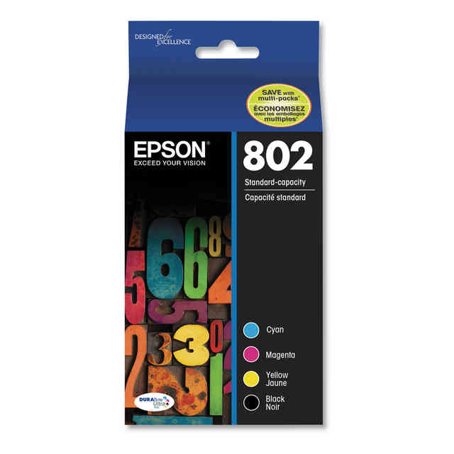 T802220-S (802) DURABrite Ultra Ink, 650 Page-Yield, Cyan T802220-S (802) DURABrite Ultra Ink, 650 Page-Yield, Cyan