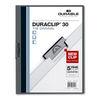 DBL220357 - DuraClip Report Cover, Clip Fastener, 8.5 x 11,  Clear/Graphite, 25/Box