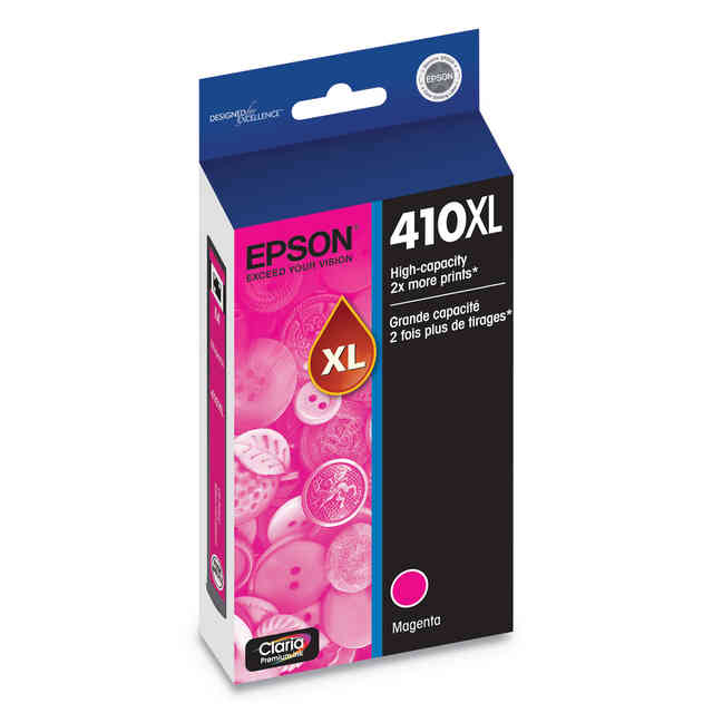 T410XL320-S (410XL) Claria High-Yield Ink, 650 Page-Yield, Magenta T410XL320-S (410XL) Claria High-Yield Ink, 650 Page-Yield, Magenta