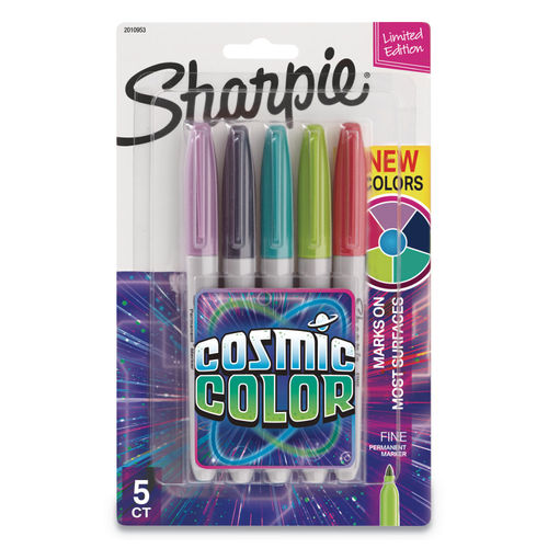 Neon Permanent Markers, Fine Bullet Tip, Assorted Colors, 5/Pack - Office  Express Office Products