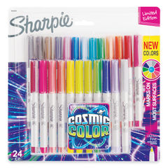 Sharpie 24 Count Permanent Markers, Fine Point, Electro Pop Assorted C -  Paper People Play