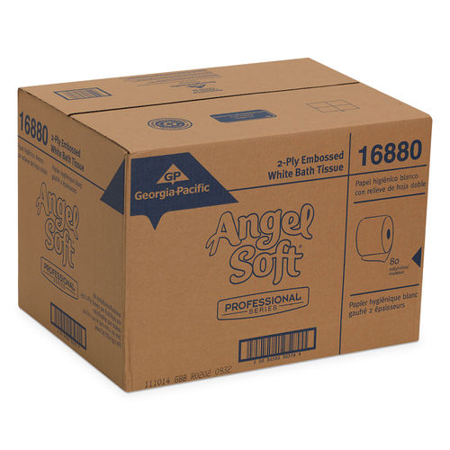 Angel Soft ps Premium Bathroom Tissue, Septic Safe, 2-Ply, White, 450  Sheets/Roll, 80 Rolls/Carton