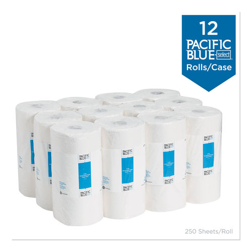Georgia Pacific Professional Pacific Blue Basic Jumbo Perforated Kitchen  Roll Paper Towels, 11 x 8.8, Brown, 250/Roll, 12 Rolls/Carton -GPC28290 