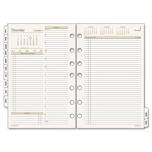 Daily Planner Inserts No. 12 | The Executive Agenda | Planner Refill Pages