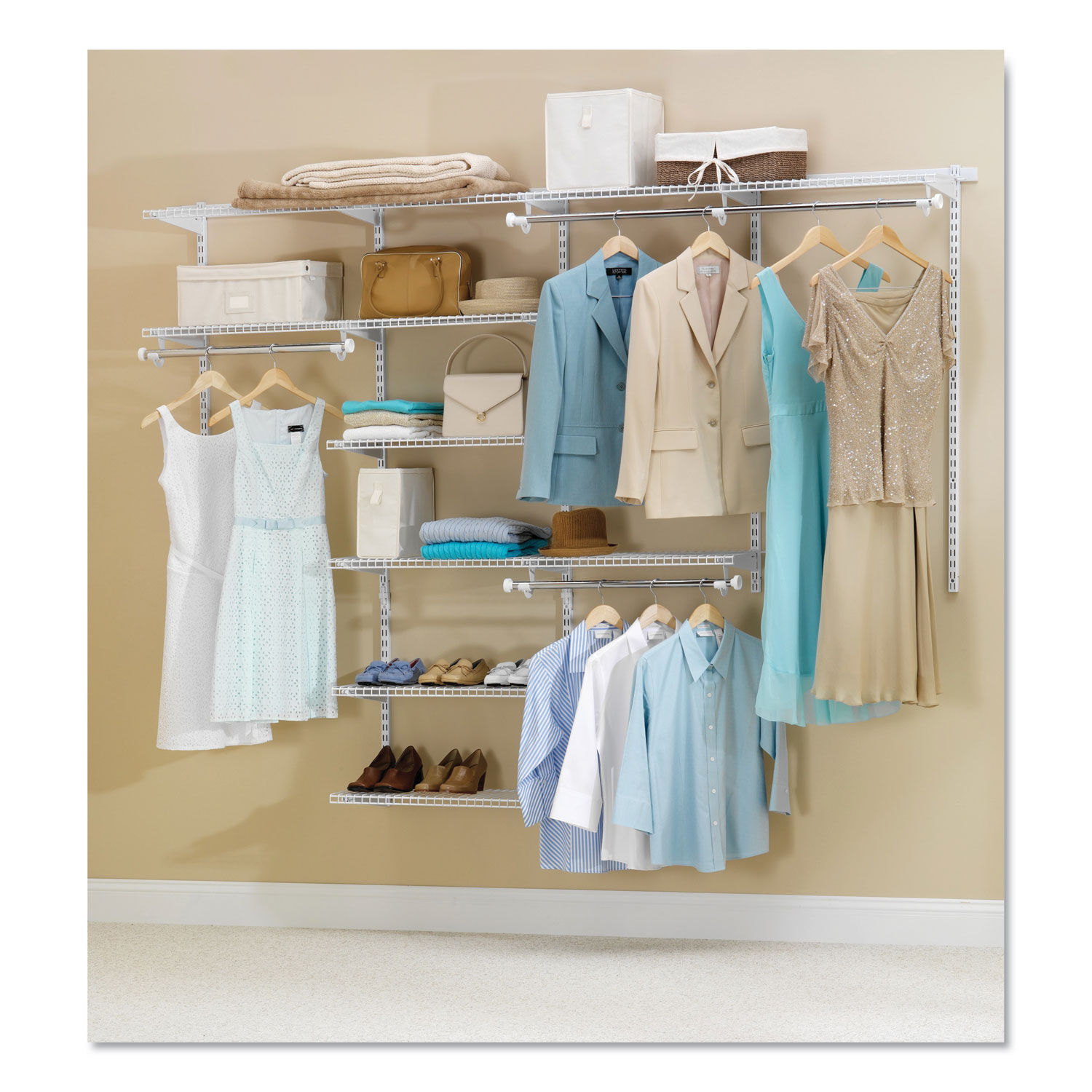 Rubbermaid Configurations Closet Shelf Kit - White