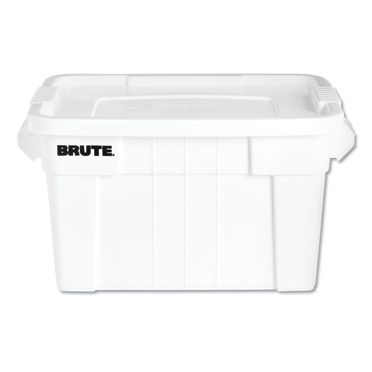 Rubbermaid 20 Gallon Brute Tote with Lid, White (RCP9S31WHIEA)