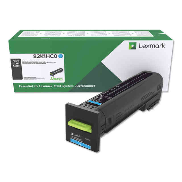 82K1HC0 Return Program High-Yield Toner, 17,000 Page-Yield, Cyan 82K1HC0 Return Program High-Yield Toner, 17,000 Page-Yield, Cyan