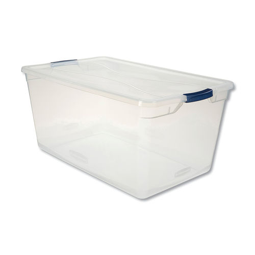 Rubbermaid Cleverstore 71 qt. Latching Plastic Storage Container