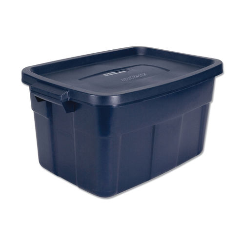 Rubbermaid 18 Gal Roughneck Storage Totes,Stackable Storage Containers - 6  Pack