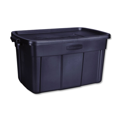 Rubbermaid Roughneck 10 Gallon Rugged Storage Tote In With Lid And