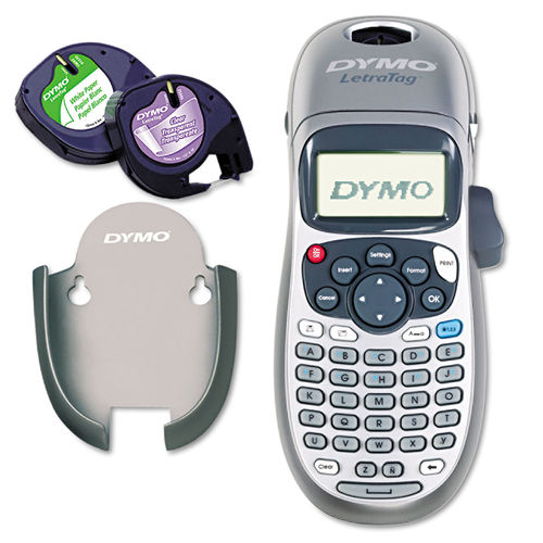 Dymo Label Maker with 3 Bonus Labeling Tapes | LetraTag 100H Handheld