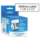 Address Labels, 1-1/8 x 3-1/2, White, 260/Box