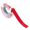 DYM520102 - Self-Adhesive Glossy Labeling Tape for Embossers, 0.37" x 12 ft Roll, Red