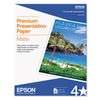 EPSS041257 - Premium Matte Presentation Paper, 9 mil, 8.5 x 11, Matte Bright White, 50/Pack