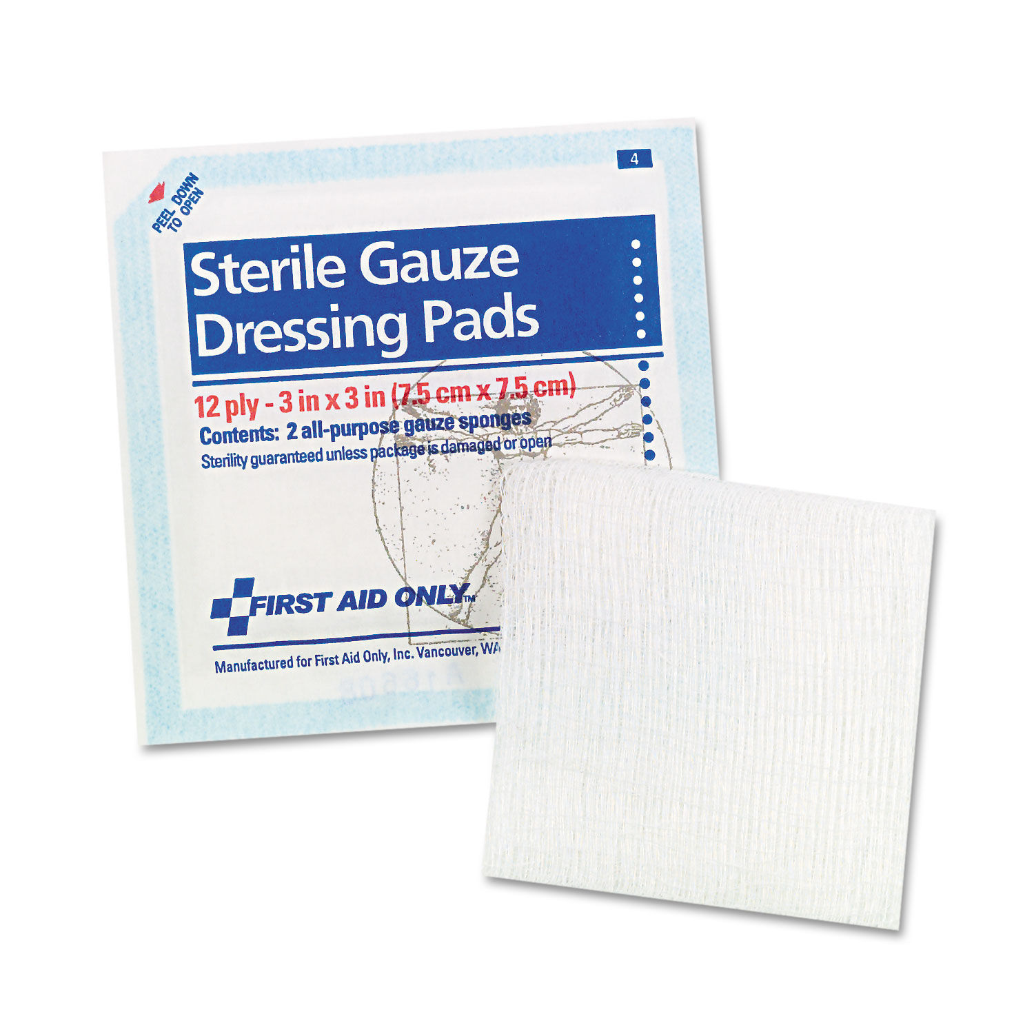 Gauze Pads by First Aid Only™ FAOFAE5005