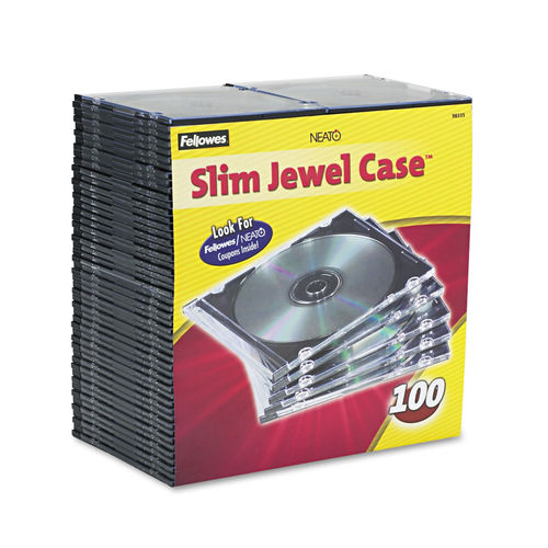 Slim Jewel Case by Fellowes® FEL98335 | OnTimeSupplies.com