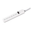 FEL99012 - Basic Home/Office Surge Protector, 6 AC Outlets, 6 ft Cord, 450 J, Platinum