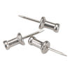 GEMCPAL4 - Aluminum Head Push Pins, Aluminum, Silver, 0.5", 100/Box