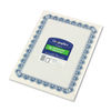 GEO22901 - Archival Quality Parchment Paper Certificates, 11 x 8.5, Horizontal Orientation, Blue with Blue Royalty Border, 50/Pack