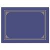 GEO47401 - Certificate/Document Cover, 12.5 x 9.75, Metallic Blue, 6/Pack