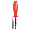 GNSSD4BC - 4 in-1 Screwdriver w/Interchangeable Phillips/Standard Bits, Assorted Colors