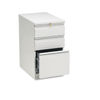 HON33723RQ - Brigade Mobile Pedestal with Pencil Tray Insert, Left/Right, 3-Drawers: Box/Box/File, Letter, Light Gray, 15" x 22.88" x 28"