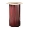 HONTLRAN - Laminate Cylinder Table Base, 18" dia x 28h, Mahogany